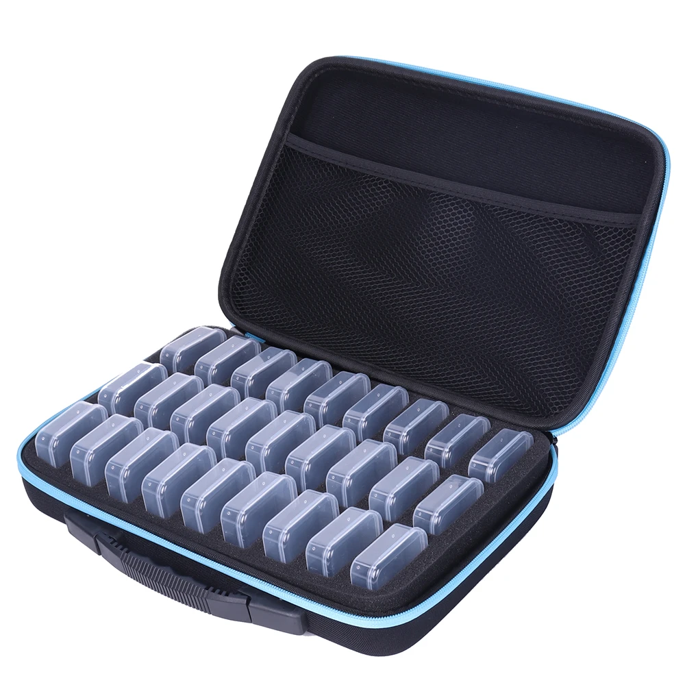 多功能防水收纳箱手工DIY饰品收纳美甲钻饰耳钉项链戒指大号收纳