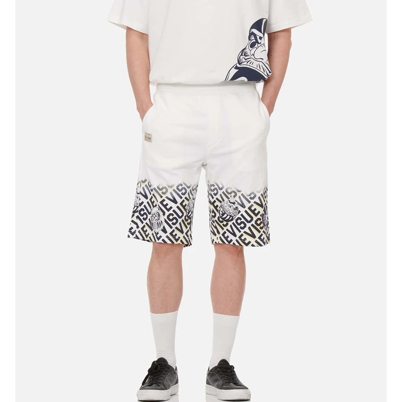 EVISU2023春夏男士渐变满地达摩运动五分短裤2ESHTM3ST591XXCT