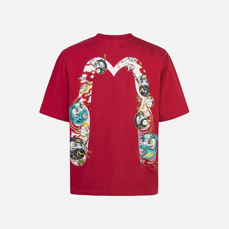 EVISU 2024秋季 男士大M商标印花T恤2EAHTM4TS1088LFCT