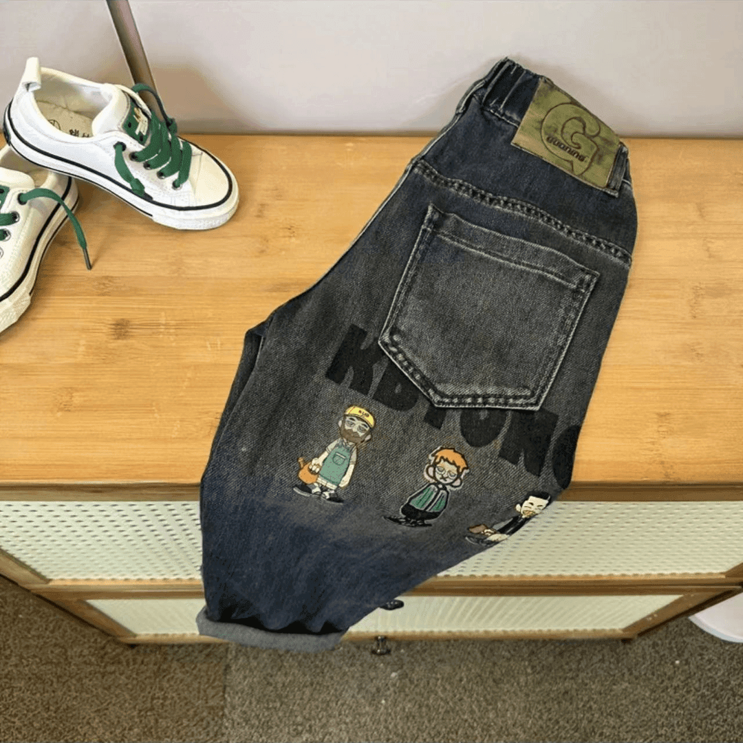 儿童牛仔裤春秋2024新款男童裤子秋季帅气大童秋装男孩6-12岁长裤
