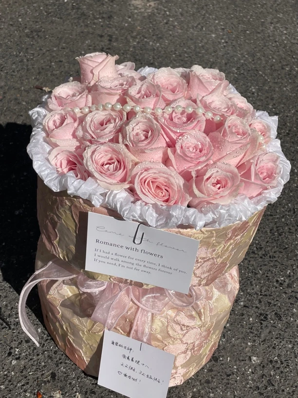 遇见皆是温柔粉雪山玫瑰（仅限同城配送）