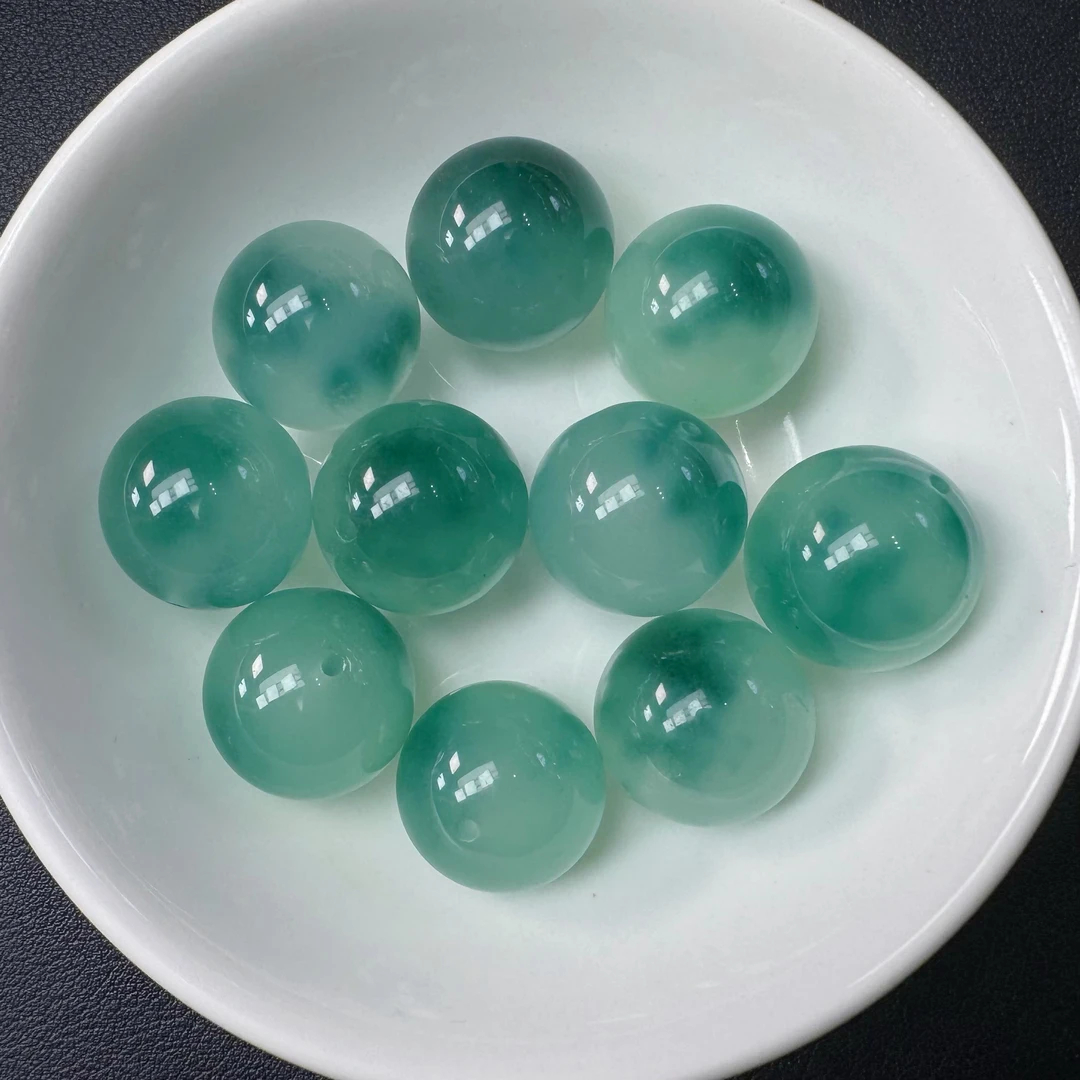 散珠天然蓝飘花 16mm 5颗（赠弹力绳）WG002