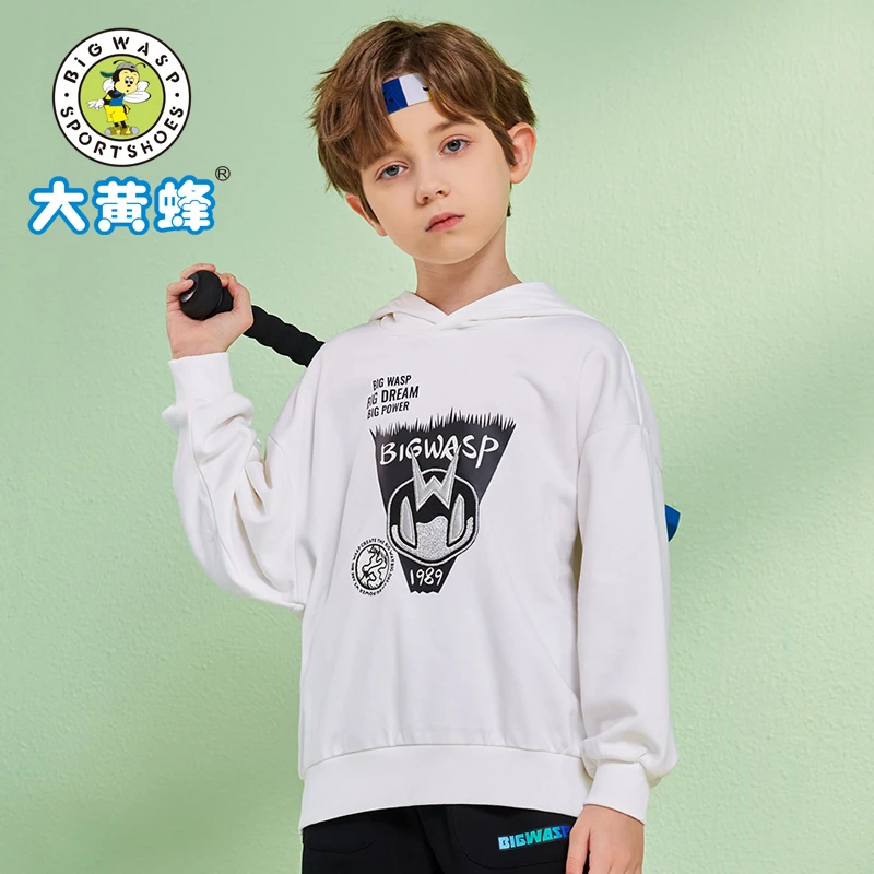 大黄蜂童装儿童上衣洋气春秋季小男孩休闲套头连帽卫衣632161441