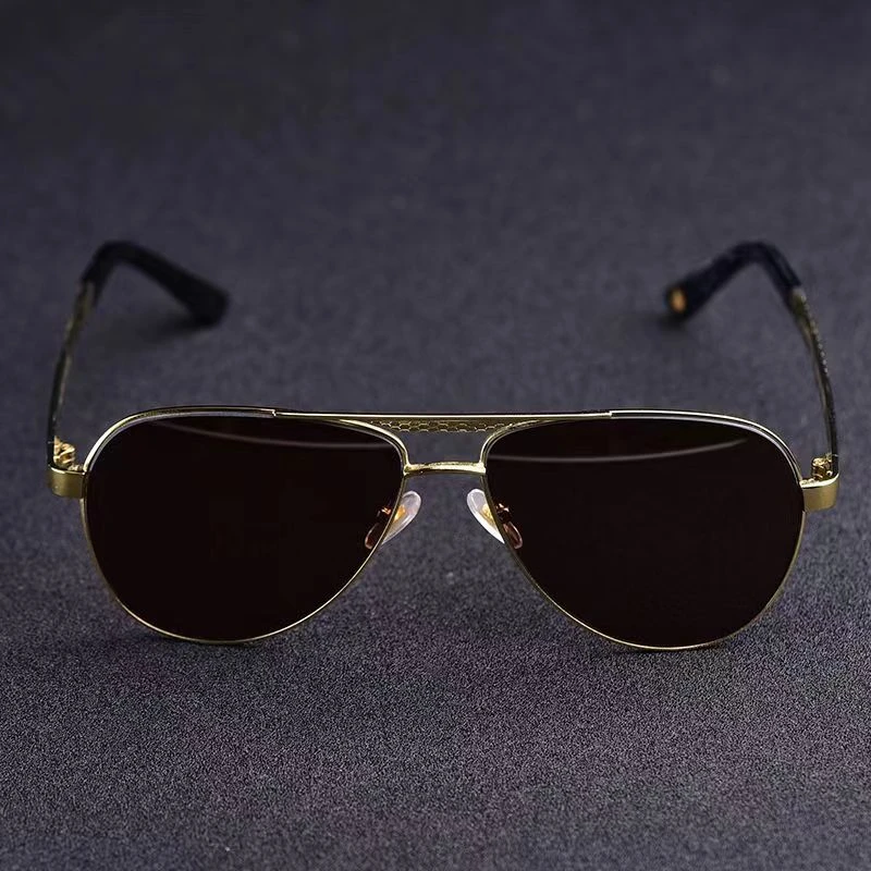 天然水晶石头镜男水晶石眼镜男士太阳镜蛤蟆镜防紫外线开车墨镜