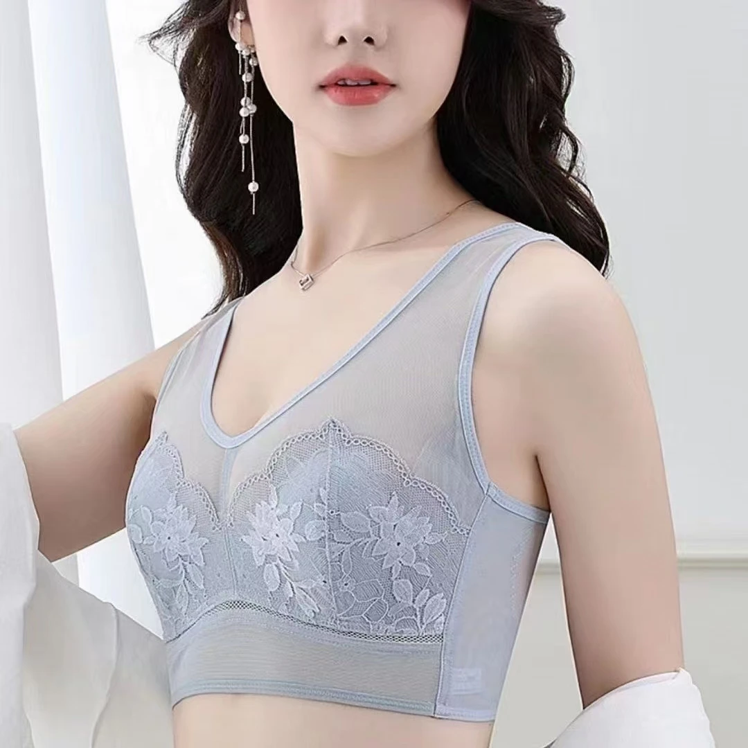 春夏季款内衣女调整型兔耳朵聚拢收副乳矫正美背防下垂打底背心