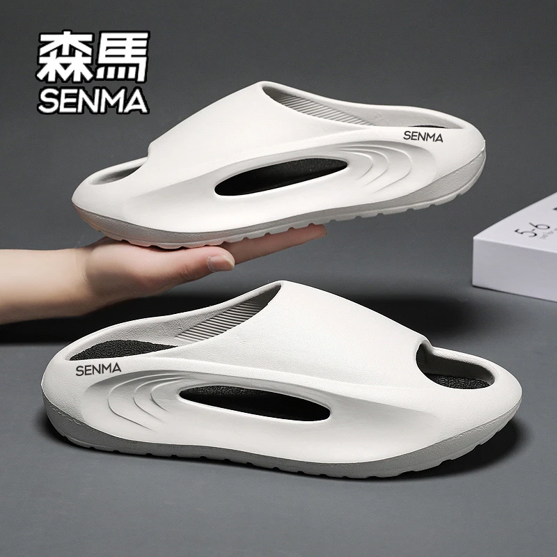 SENMA/森马拖鞋男夏季外穿休闲防臭防滑沙滩凉鞋踩屎感户外一字拖