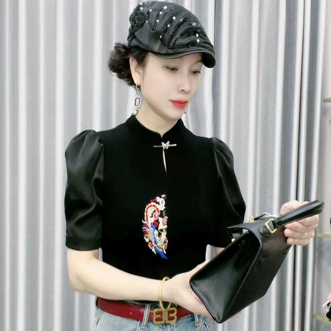 【懂你吴姐】8315心儿雅国风短袖