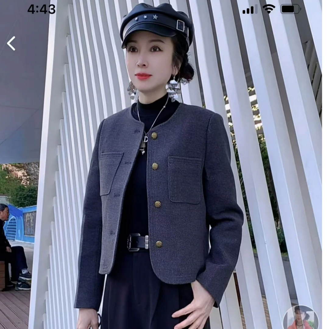 【懂你吴姐】629伊人里加羽绒短款小香风外套