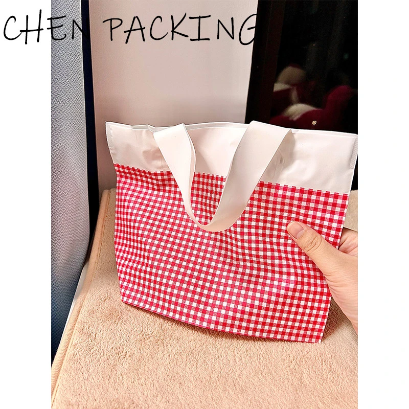 时尚透明塑料袋定做lego加厚礼品包装袋服装店手提袋化妆品小袋子