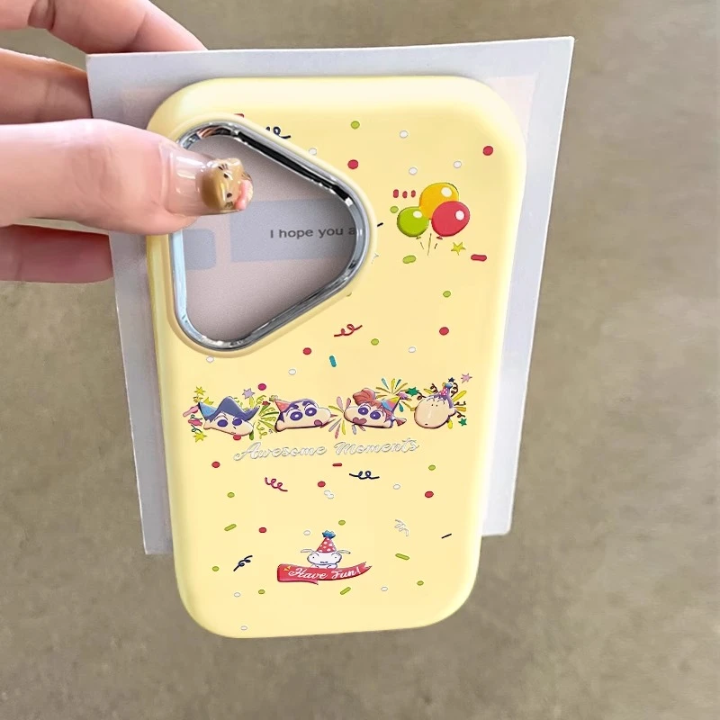 适用华为pura70pro手机壳新款mate60防摔软p60可爱个性小新礼花