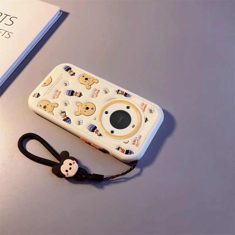 适用华为mate70pro手机壳硅胶防摔mate60遥遥领先满屏蜂蜜维尼熊