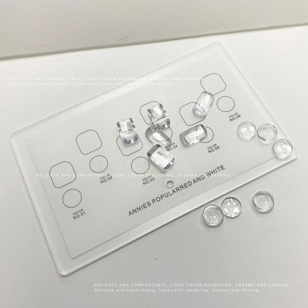 【美甲空色板】美甲展示板色板高级颜色空色板甲片色卡展示架亚克力