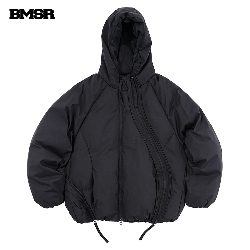 BENMYSHOWER国潮美式复古连帽羽绒服男女款潮牌外套秋冬季