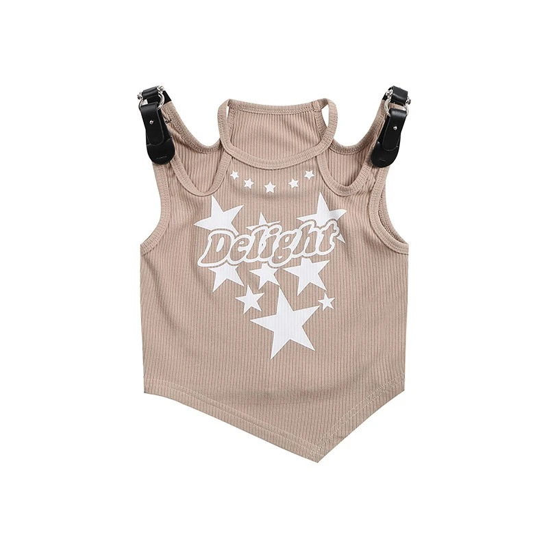 六一爵士舞衣服女童甜酷时髦儿童走秀废土迷彩街舞服装时尚表演服