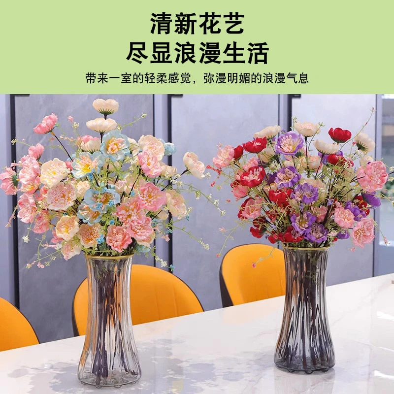 仿真花杜鹃花轻奢高档假花摆设客厅餐桌花束家居装饰插花摆件
