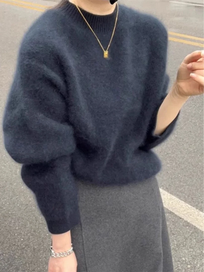 尾货孤品秋冬打底套头开衫长中短款打底毛衣针织衫羊绒