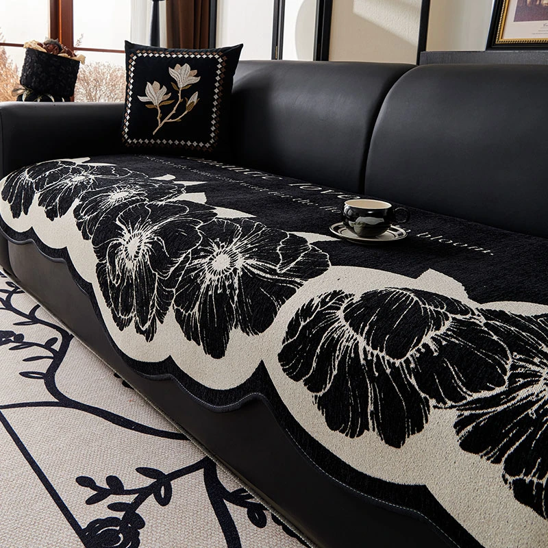 麦颜2025新款异形沙发垫四季通用防滑防猫抓皮沙发套罩盖布高级感