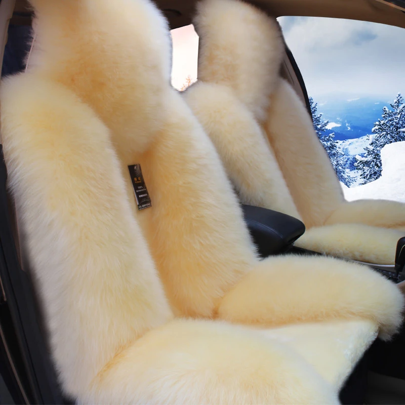 澳洲羊毛座套皮毛一体车坐垫羊毛汽车坐垫冬季毛绒车垫汽车用品女