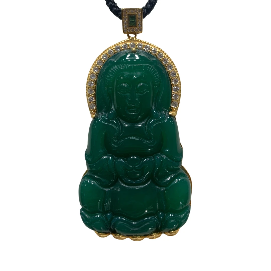 【老板推荐】正装观音 合金镶嵌  sz014