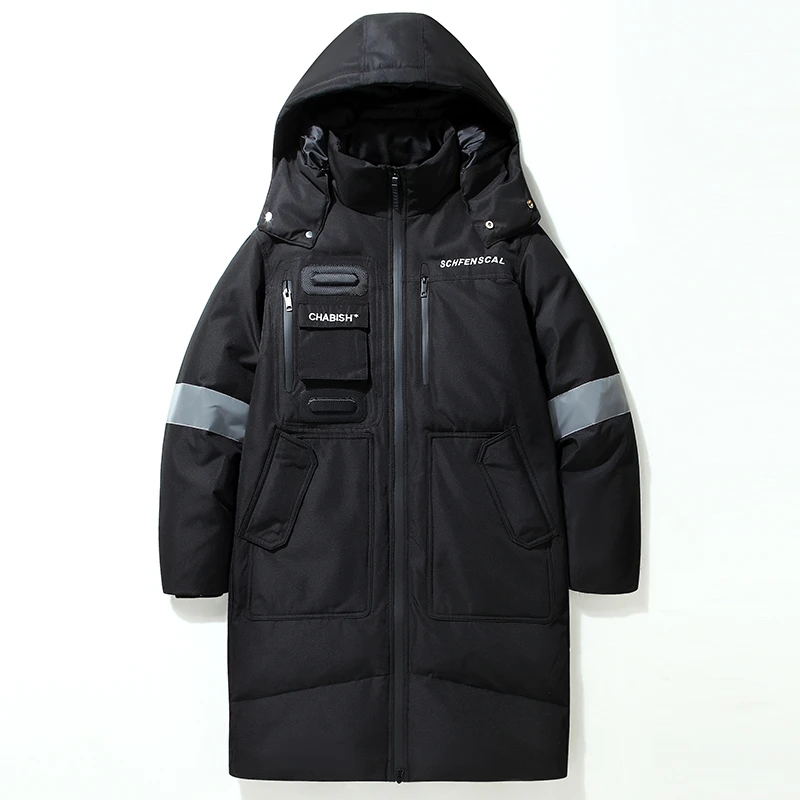 波司登羽绒服男2023年冬季新款时尚休闲保暖中长款棉衣连帽外套