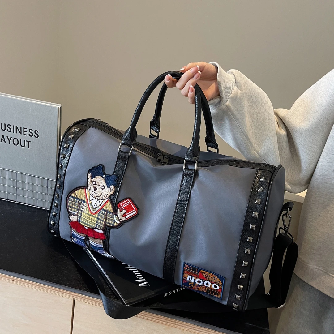 旅行包登机包女士短途出差行李袋男轻便手提大容量收纳运动健身包