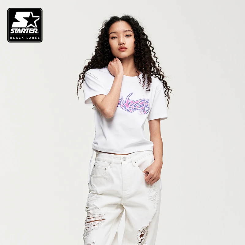 【季末清仓售完不补】STARTER夏季休闲印花时尚圆领短袖SA42TS035