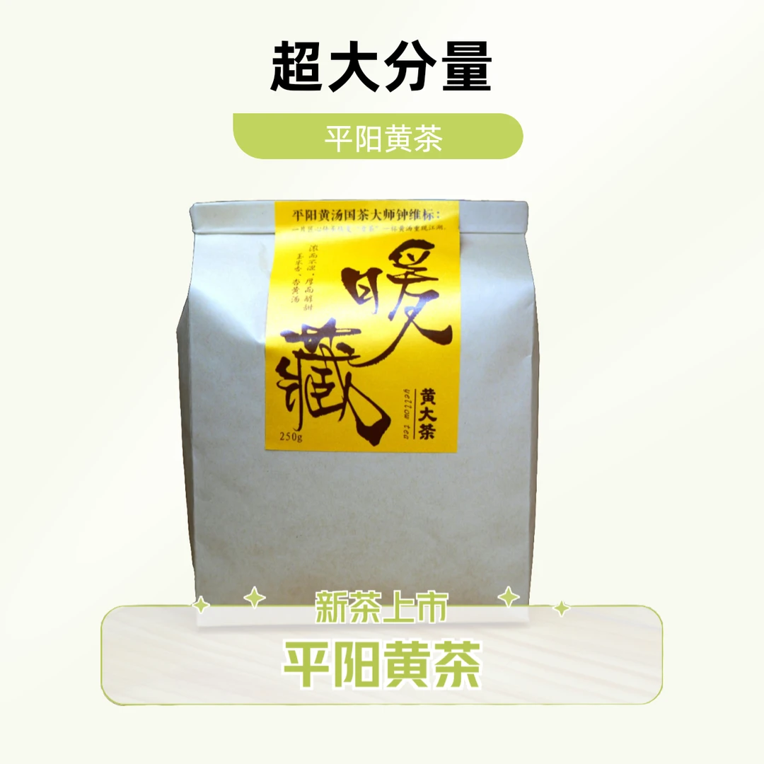 2024年新茶黄茶平阳黄汤一级250g