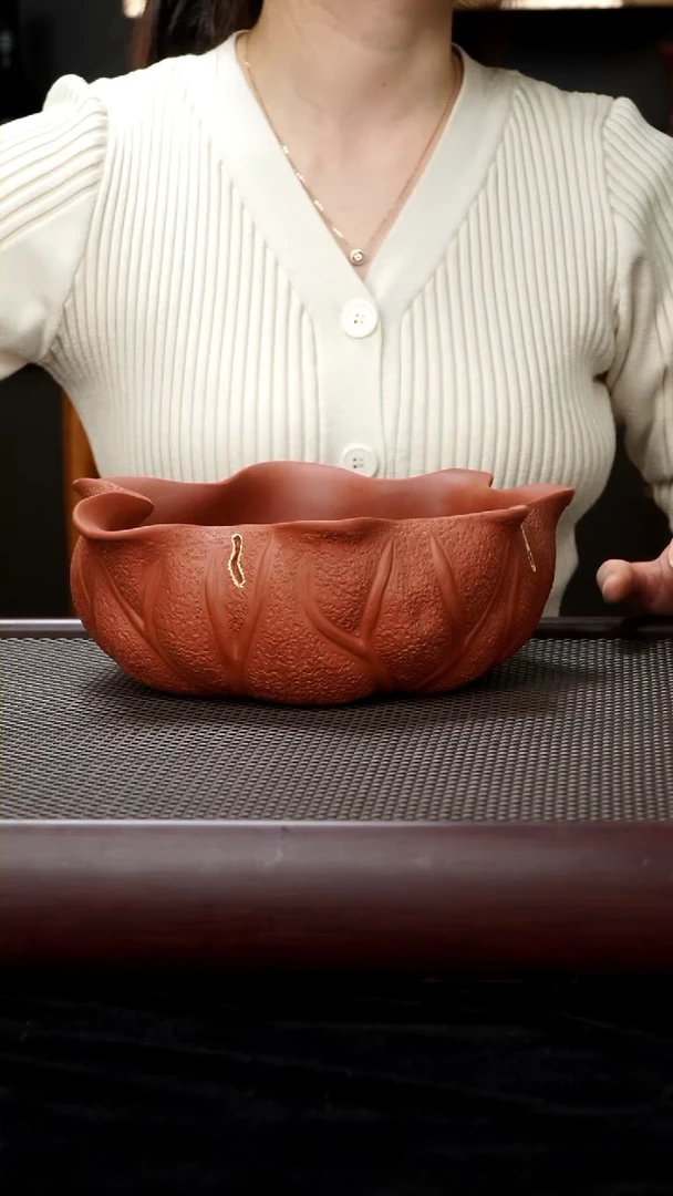 【闪购商品】紫砂茶具底槽清荷叶水洗
