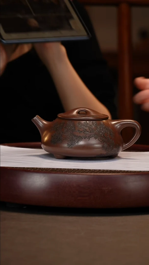 【闪购商品】紫砂茶壶甲级紫泥景舟石瓢甲级紫泥400c