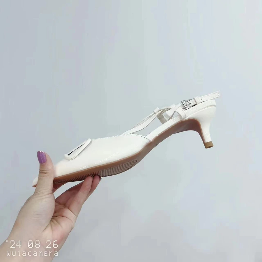 新款尖头时尚百搭气质浅口细跟舒适单鞋A03-13