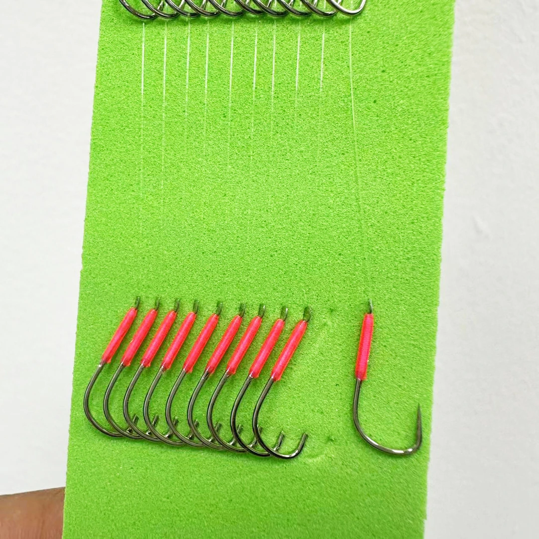 无结子线 尼龙线 机器绑 摸老鱼专用 罗非细骨袖胶丝无结子线10付