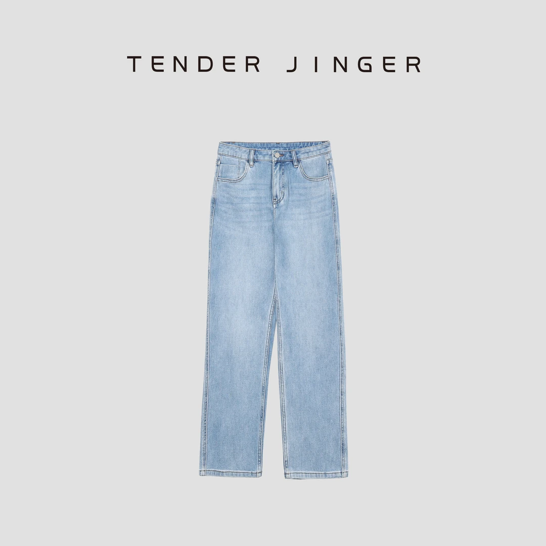 Tender Jinger【专柜】2024夏土耳其高腰法棍牛仔裤T42NDD77037