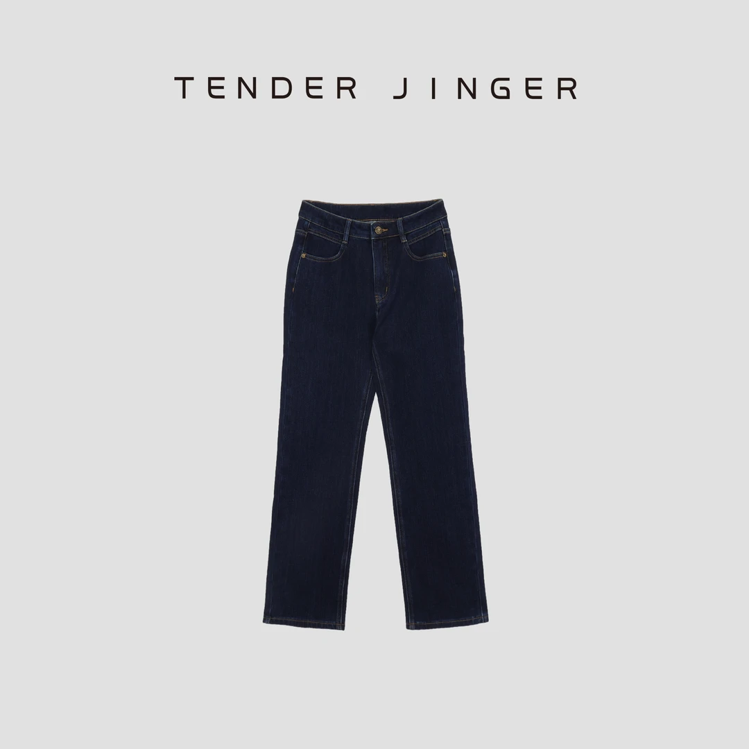 【黑标】中高腰底抓绒四面弹牛仔裤T43RM998R