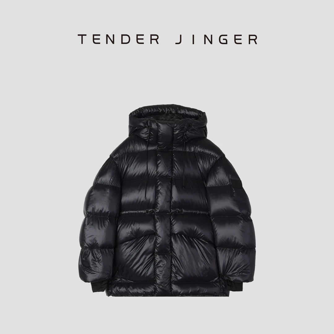 【黑标】女士休闲立领连帽短款鹅绒服T44YRK601R