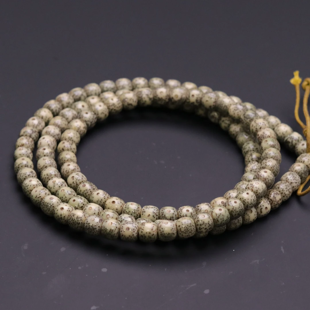 S6232-2【石玉糯冰】原生态星月菩提男女盘玩108长串（送工具）