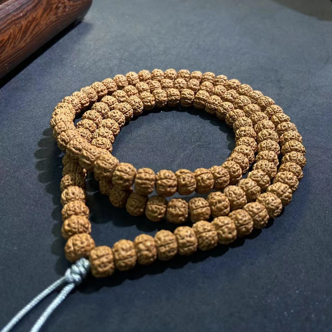 S1024-5【盘龙王】精品藏式满肉盘龙纹金刚菩提108（送工具）