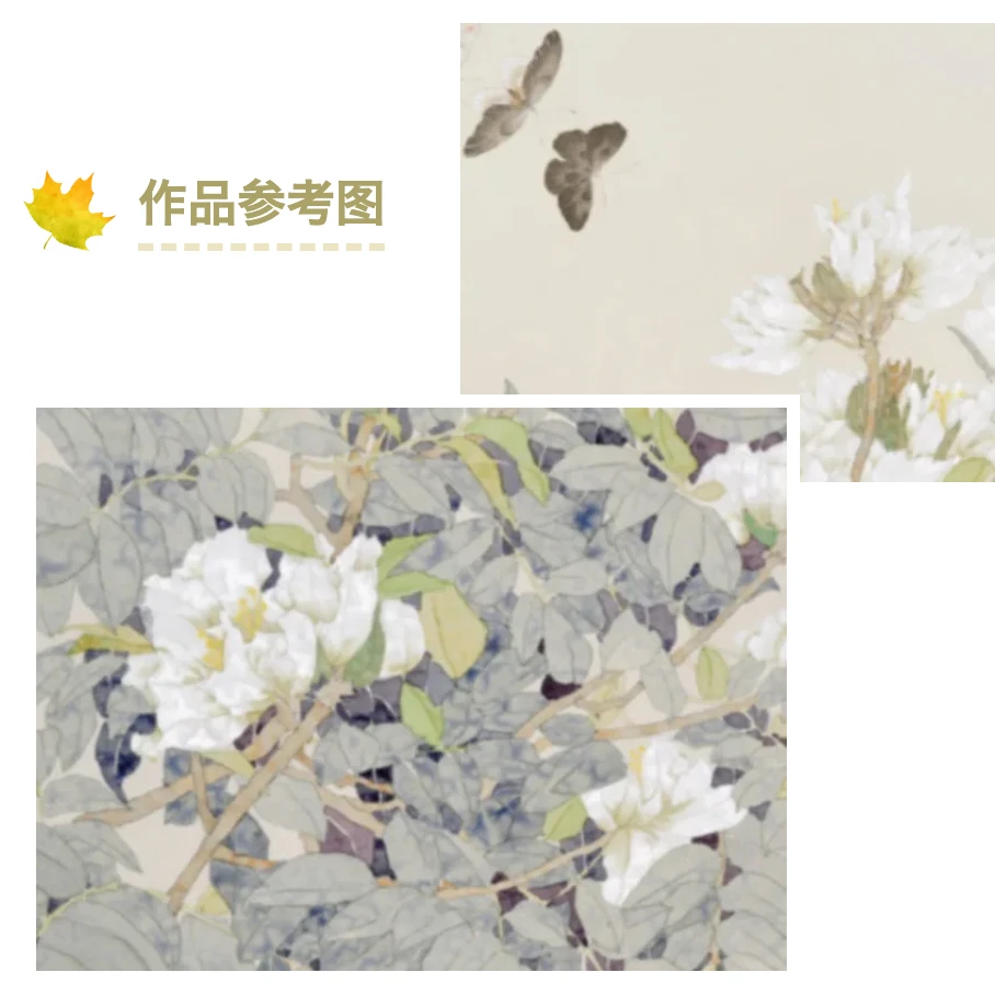 四尺创作|白色火焰戴胜鸟图