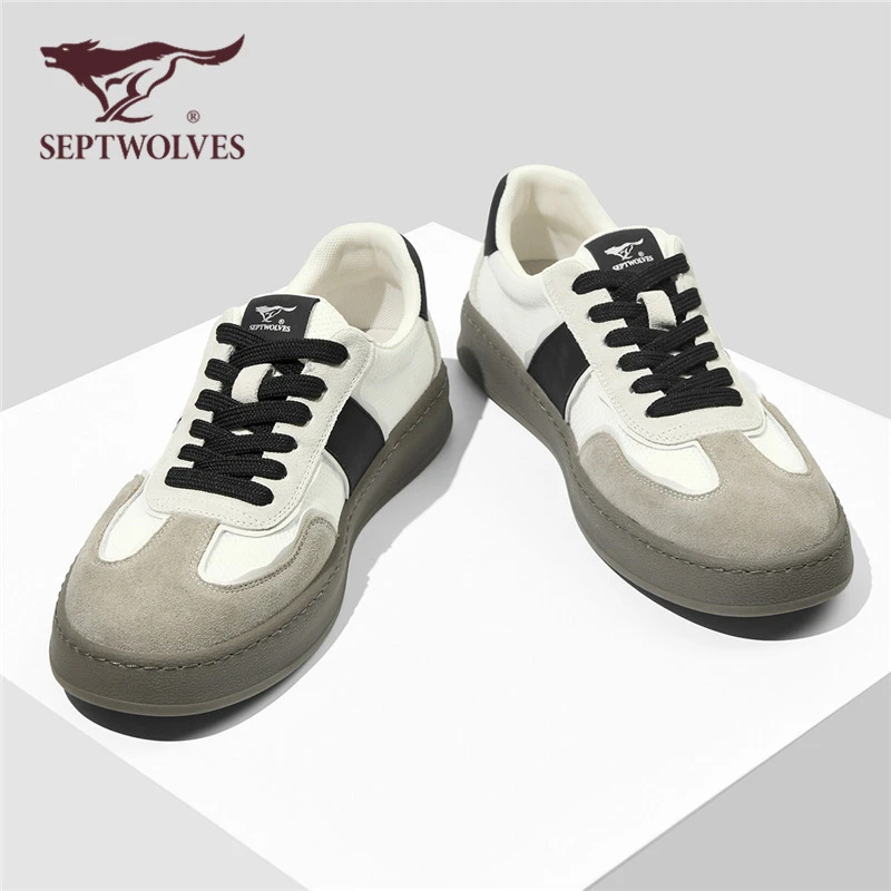 七匹狼休闲小白鞋夏季新款正品男士潮流板鞋镂空透气阿甘鞋男正品