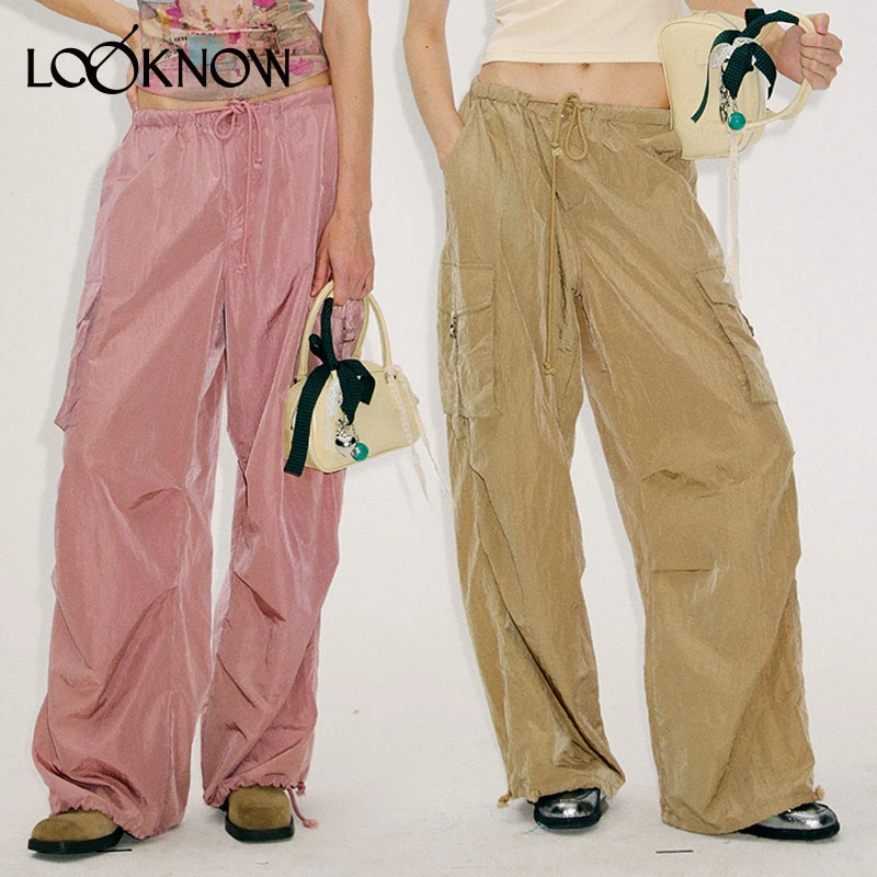 Matte Revolution设计师品牌LOOKNOW春夏新款降落伞工装裤