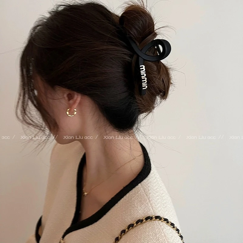 简约气质磨砂交叉抓夹发夹发饰