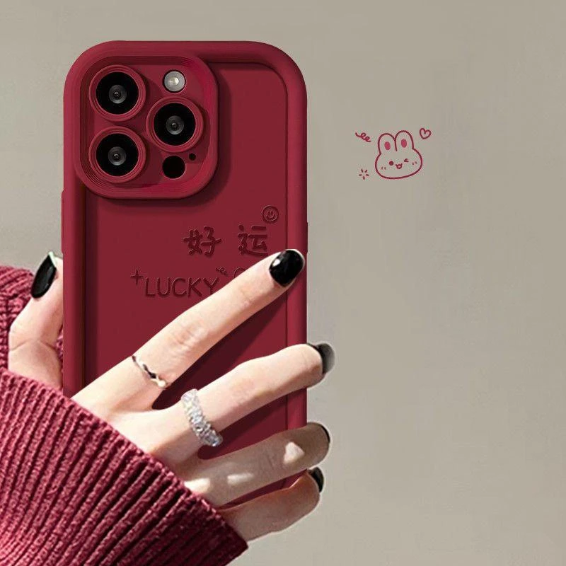 发财好运适用iphone15/13苹果14手机壳新款女生防摔全包12保护套X