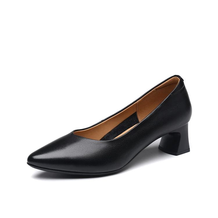 红蜻蜓女鞋粗跟高跟鞋小众百搭鞋子女士百搭宴会鞋子2025爆款洋气