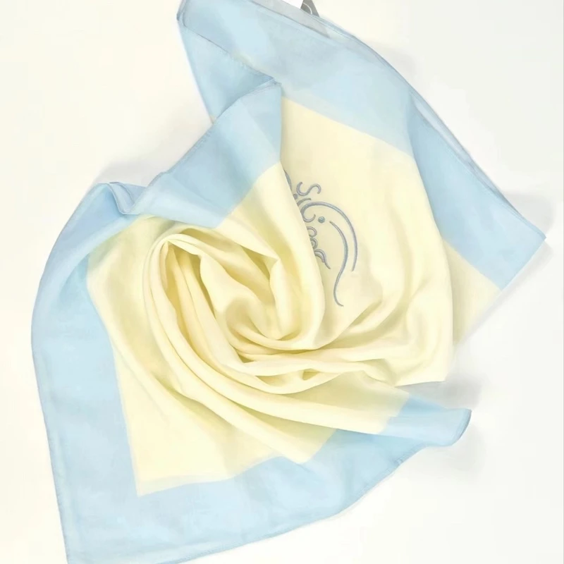 宽心纪定制丝巾山海经毕方纹饰手工刺绣护颈防风寒