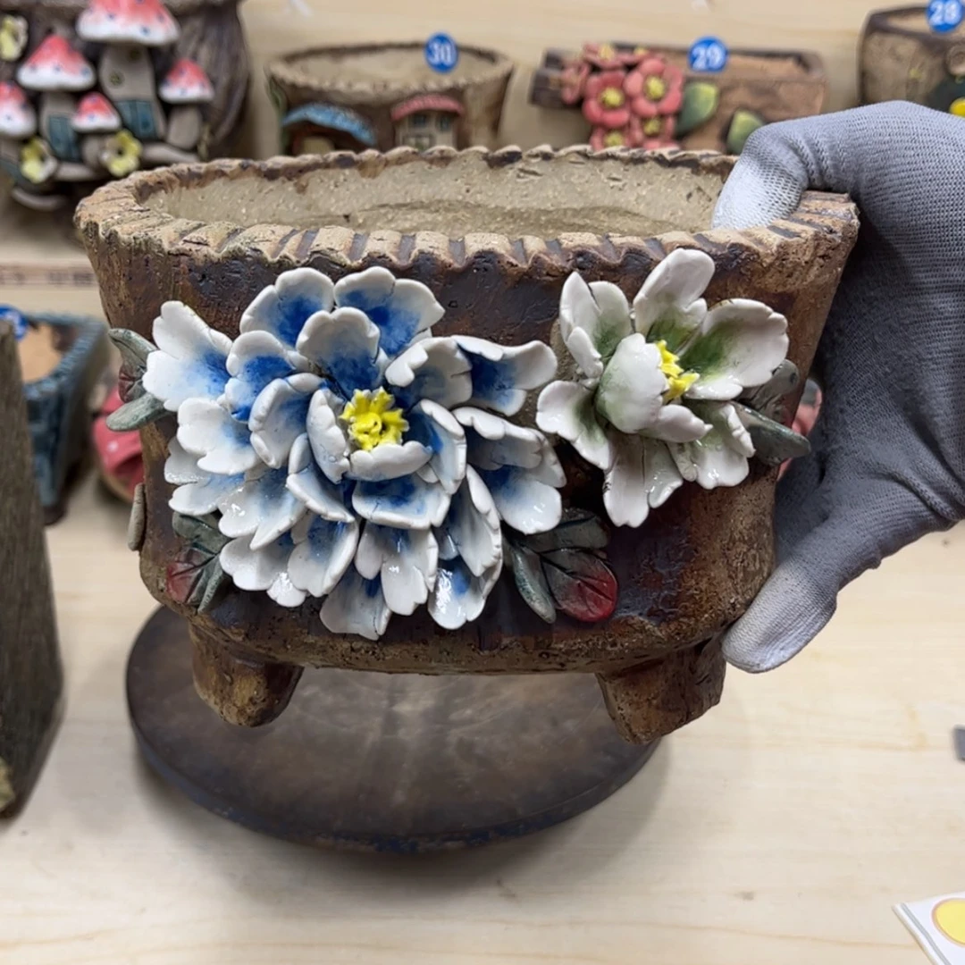 【闪购商品】紫砂花盆626号微瑕不退不换