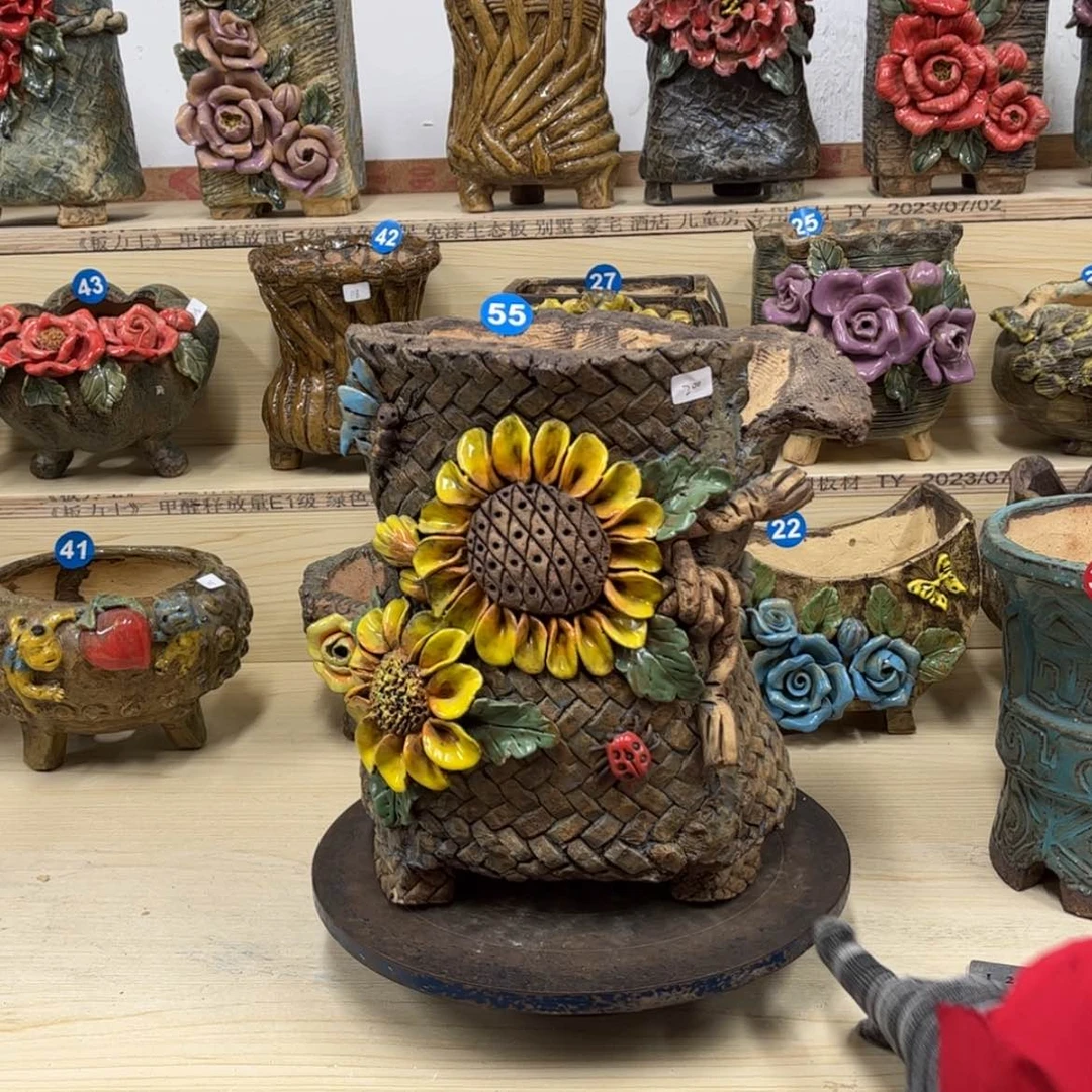 【闪购商品】紫砂花盆55号微瑕不退不换