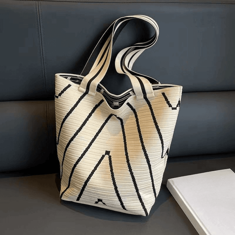 包包单肩2024托特新款包女大容量编织通勤购物袋水桶尼龙百搭包包