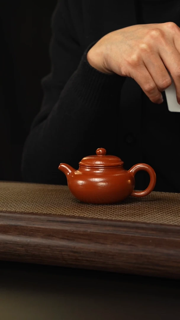 【闪购商品】紫砂茶壶XQ 仿古 朱泥