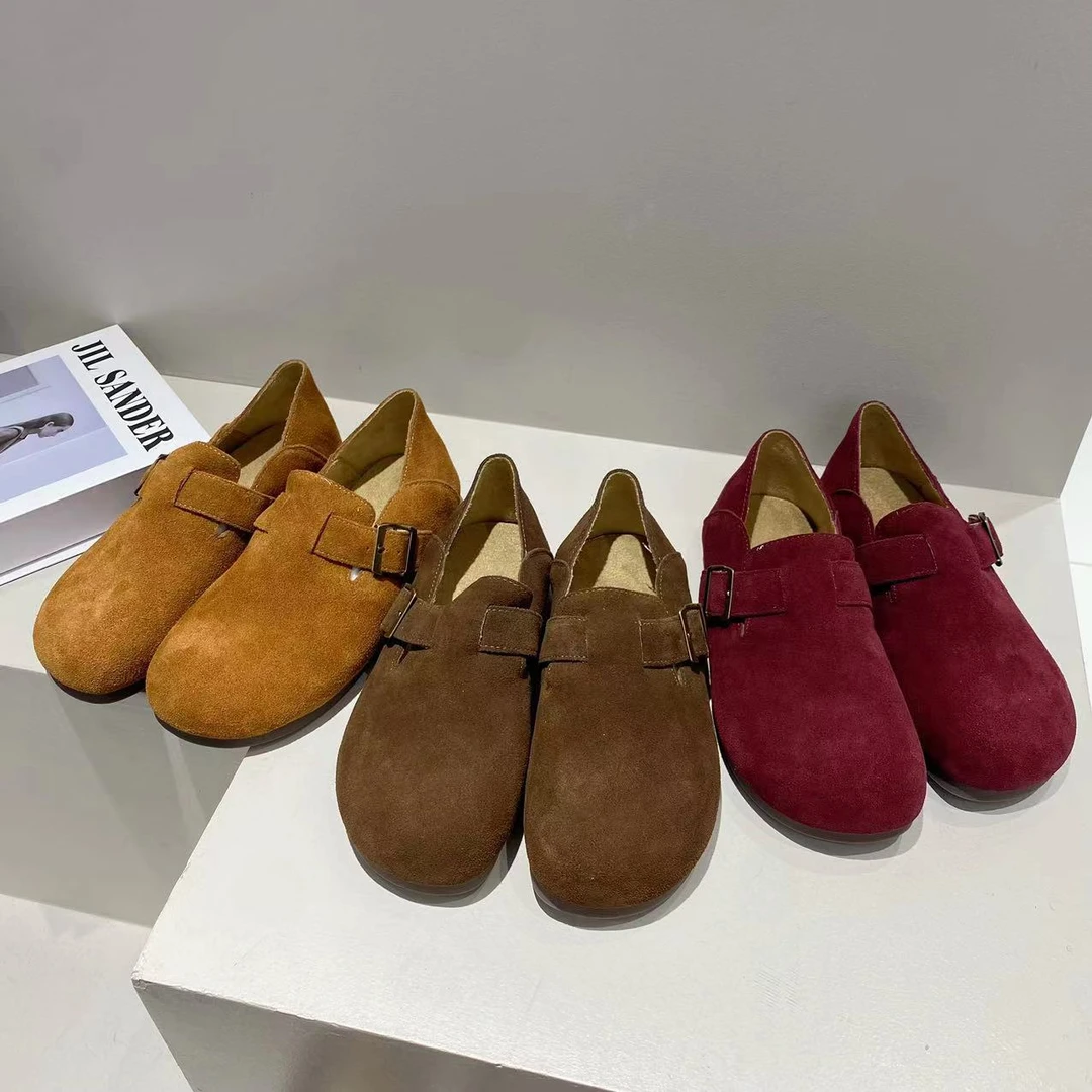 【韵熙家】A02厚底休闲勃肯鞋懒人鞋女款