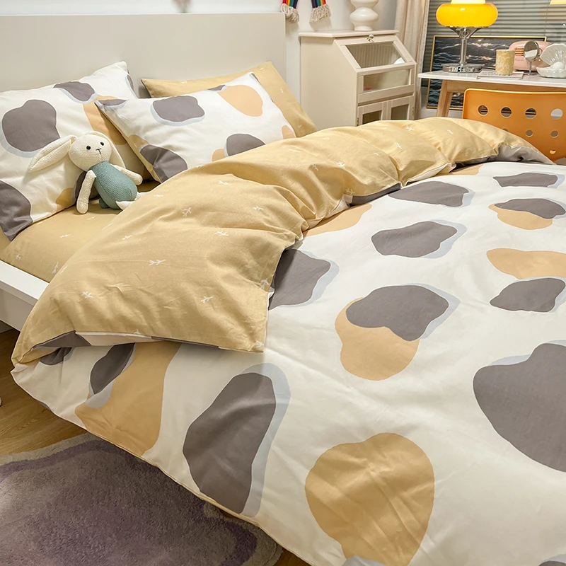 纯棉被套单件单人双人全棉单被罩简约风棉被罩150x200cm亲肤裸睡