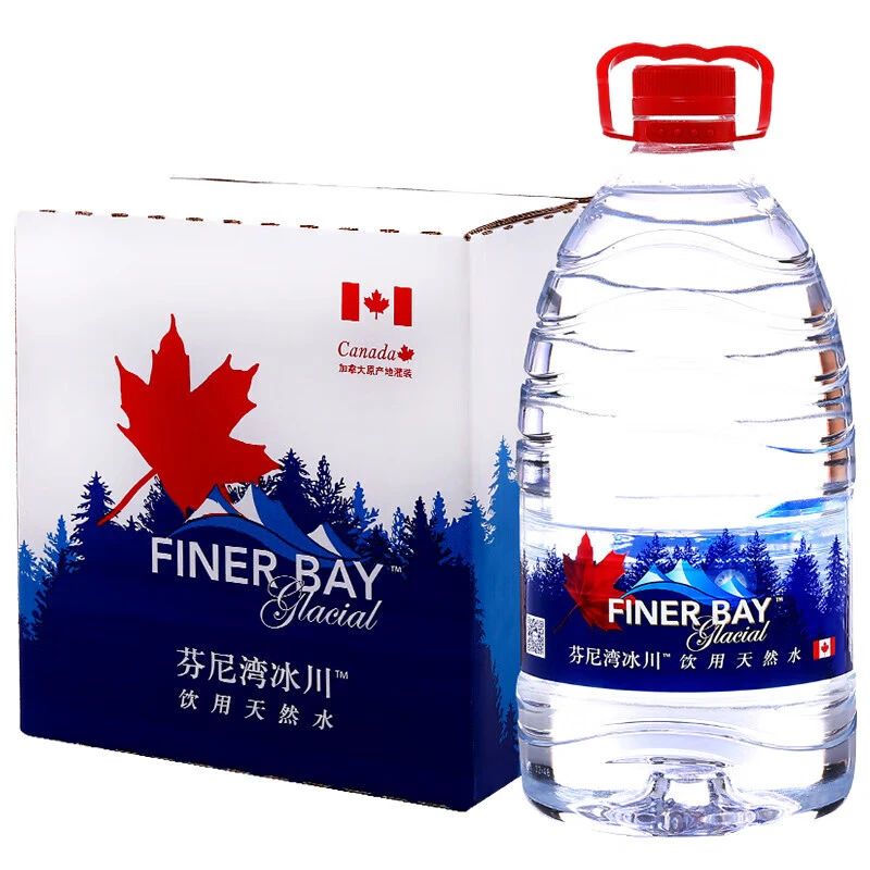 芬尼湾（FANNYBAY）加拿大进口饮用天然矿泉水5L*8弱碱性大桶